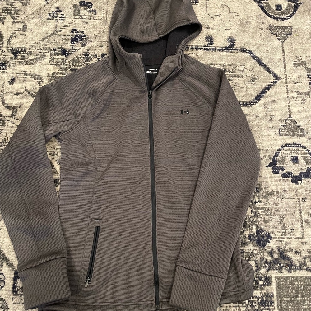 Under Armour Cold gear zip up hoody size medium Grey.